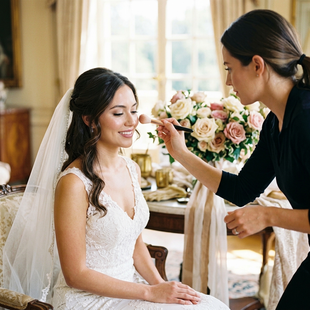 Bridal makeup look